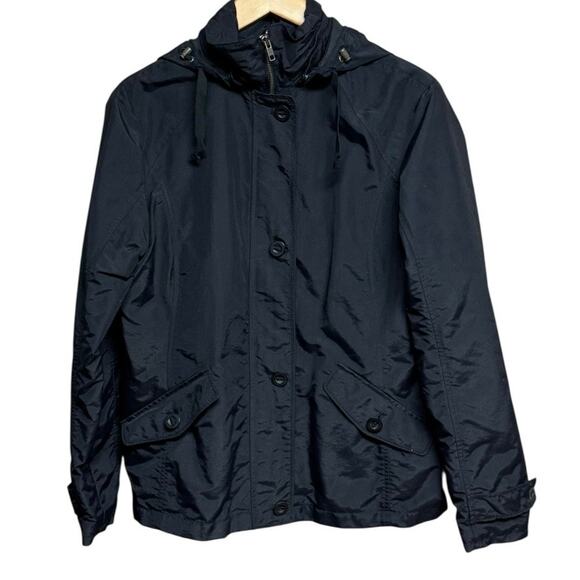 Lands'End Black Zip/Button Down Lightweight Jacket Women’s Size Small (6-8) - Picture 1 of 10